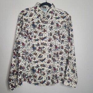 Dover Saddlery Size XL Womans Western English Show Shirt Collared Button Down